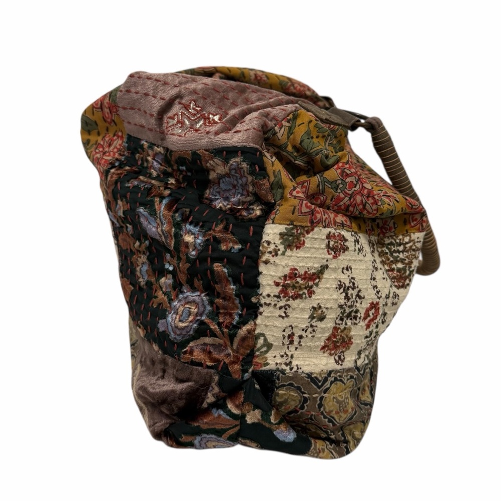 Cleo + Wolf Brown/Multi Multiple Patterns Tote Ha… - image 4